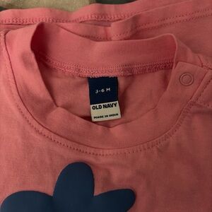 Old Navy Pink Short Sleeve Tee with linen pants